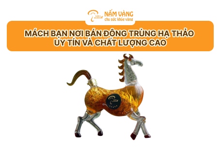 Sản phẩm đông trùng hạ thảo có tem nhãn và QR truy xuất nguồn gốc