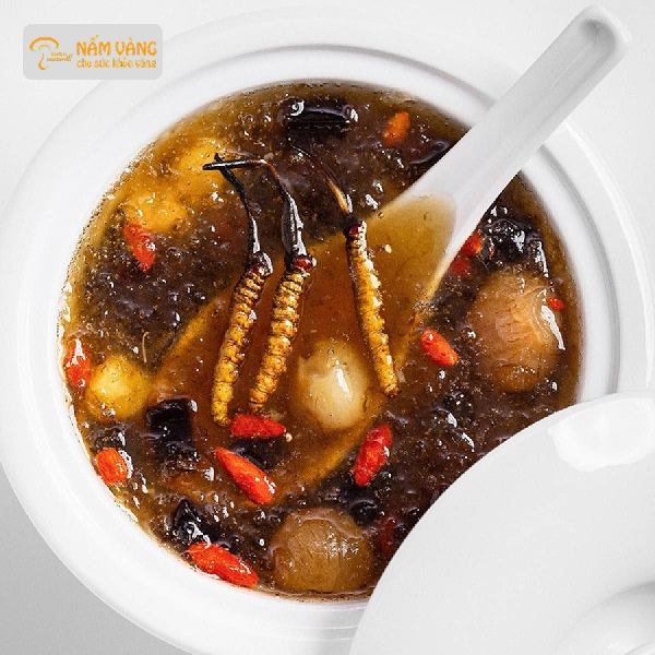 Kết hợp đông trùng hạ thảo với táo đỏ và kỷ tử để bổ thận, tăng sức đề kháng