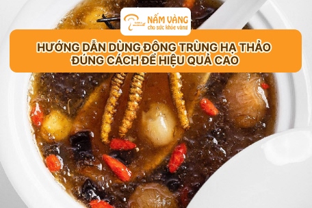 Người cao tuổi uống đông trùng hạ thảo theo hướng dẫn chuyên gia