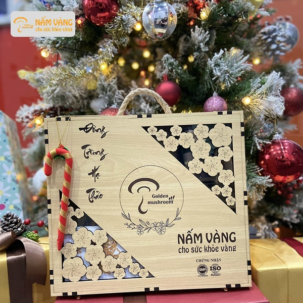 Hộp quà An Khang thiết kế gỗ CNC sang trọng